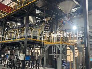貴州某負極材料企業氣力輸送自動化生產線案例